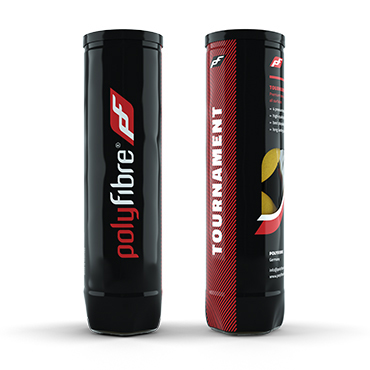 Tennisball polyfibre Tournament 4er Dose
