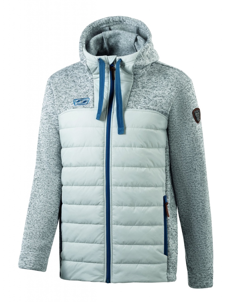 [SAL7067] Strickjacke mit Kapuze saller (550 grau)