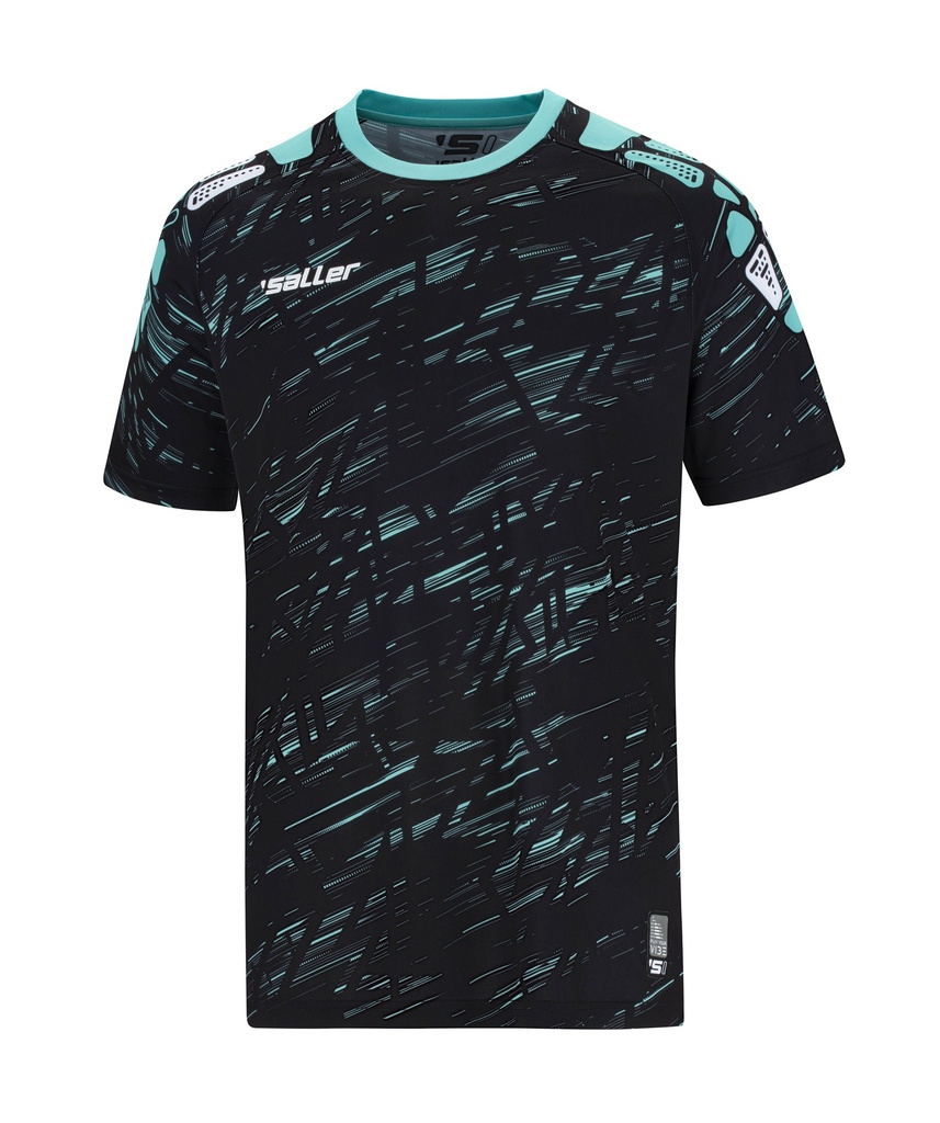 [SAL7530-083] Trainingsshirt sallerVIBE (083 aquagrün-schwarz)