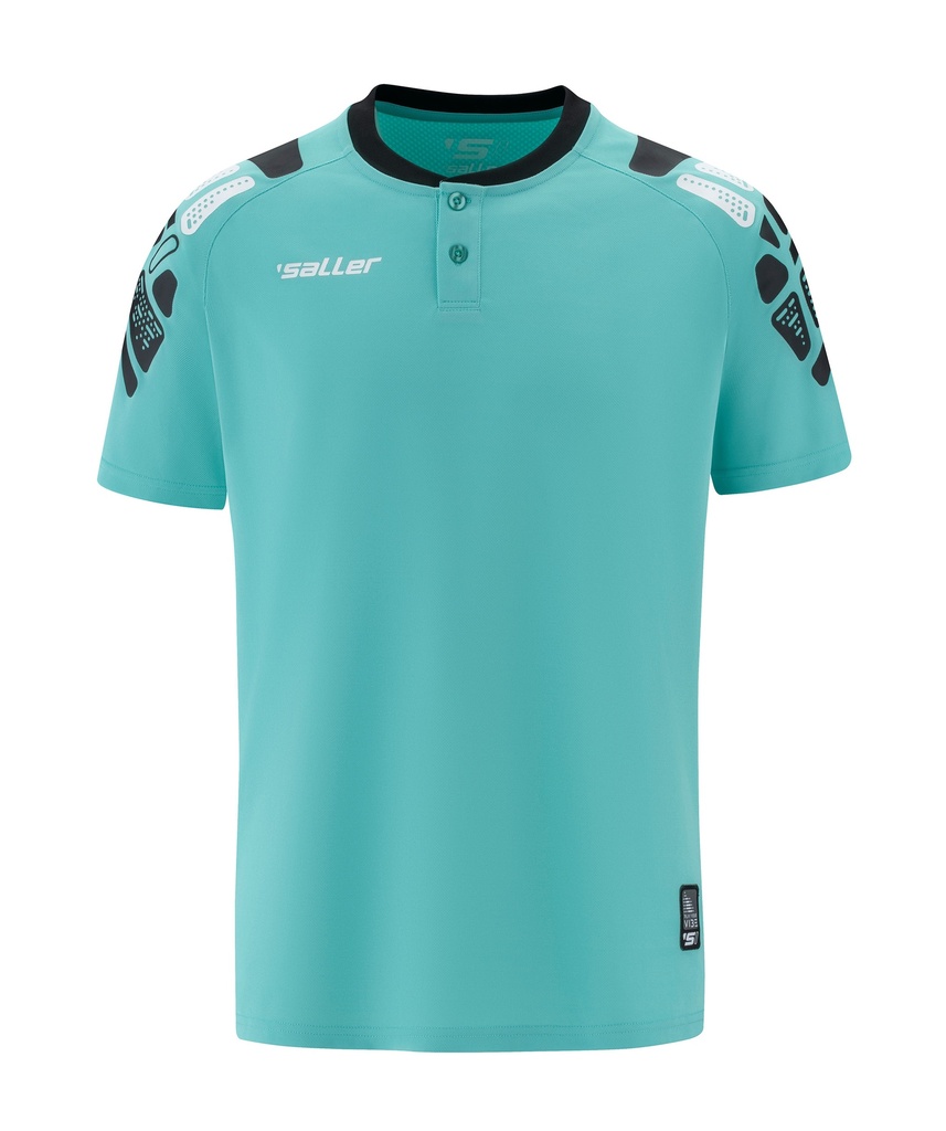 [SAL7230-083] Poloshirt sallerVIBE (083 aquagrün-schwarz)
