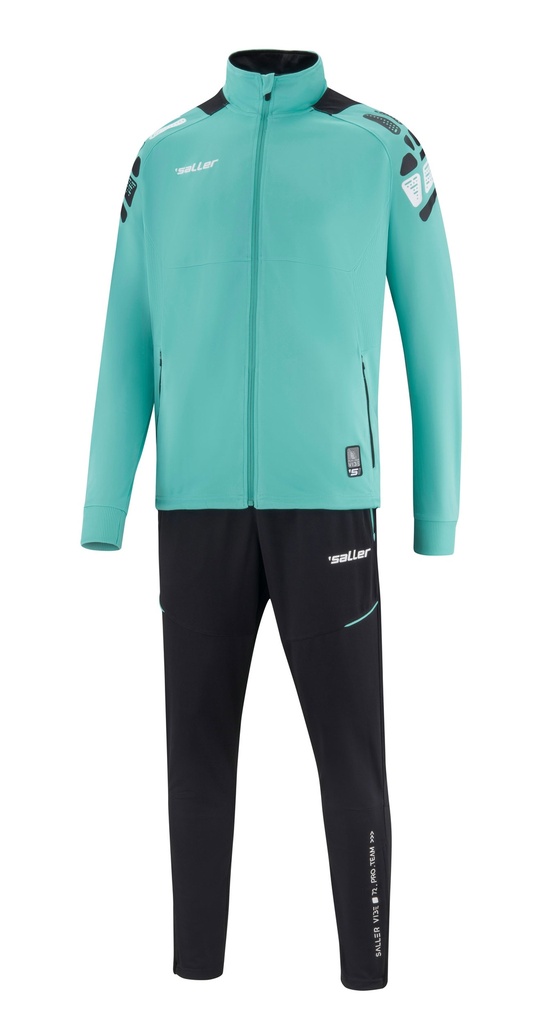 [SAL6030-083] Trainingsanzug sallerVIBE (083 aquagrün-schwarz)