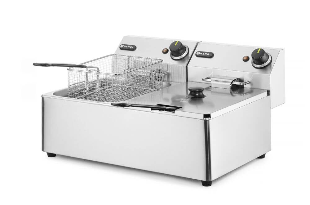 [HEN205853] Fritteuse Kitchen Line - 2x6L, HENDI, Kitchen Line, 12L, 230V/6600W, 550x430x(H)305mm