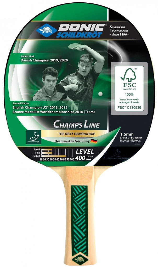 [MTS705142] Tischtennisschläger Donic Schildkröt Champs Line 400