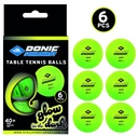 Tischtennisball Donic Schildkröt Jade Poly 40+ Glow in the Dark leuchtend 6 Stk.