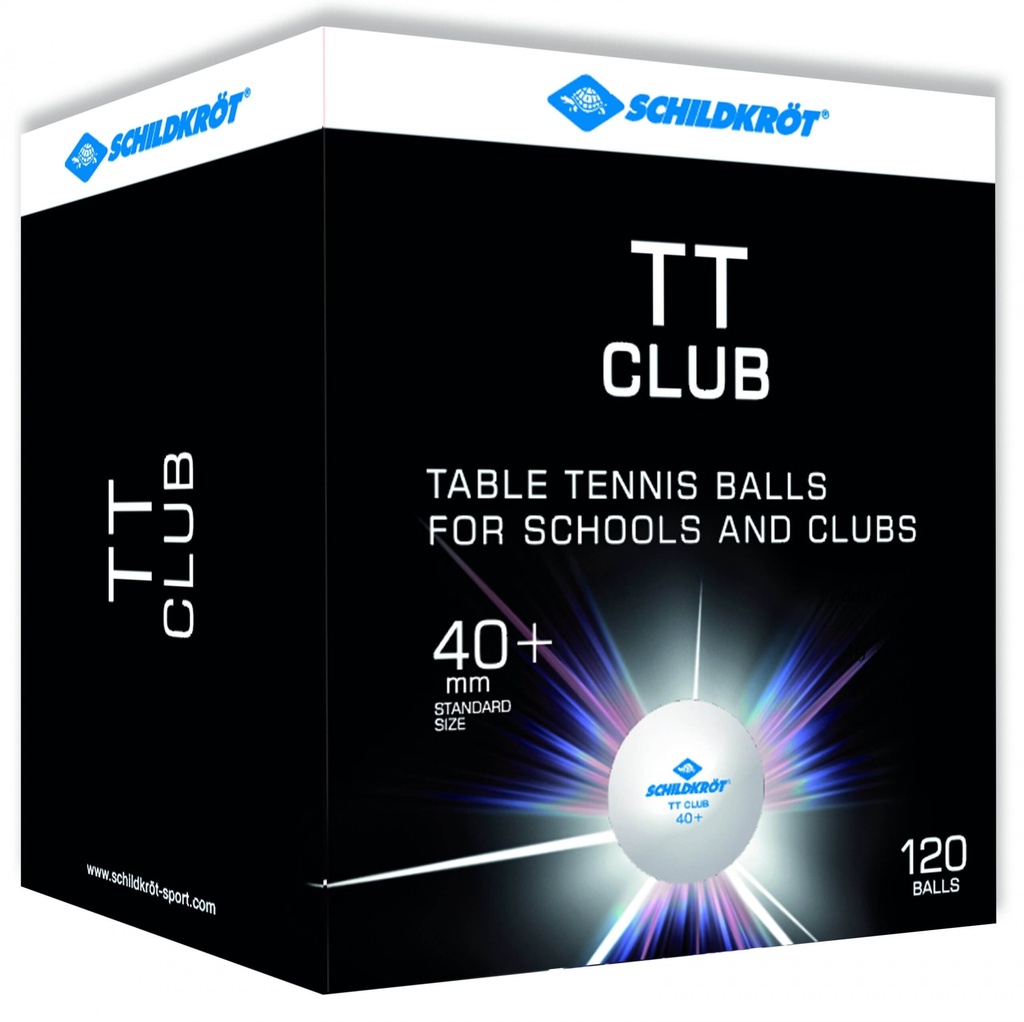 [MTS608532] Tischtennisball Schildkröt 2-TT Club, Poly 40+ 120 Stk.
