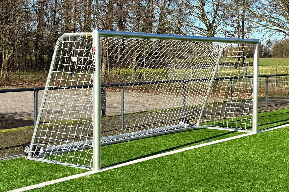 [SCH27SAFE172-00SAFERAD] Jugendtor 5,00x2,00m vollverschweißt PlayerSafe Goal PSG (mit Räder ohne Gewichte)