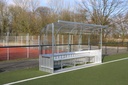 Spieler- und Betreuerkabine Schäper Exklusiv, 3mm Kunststoffglas