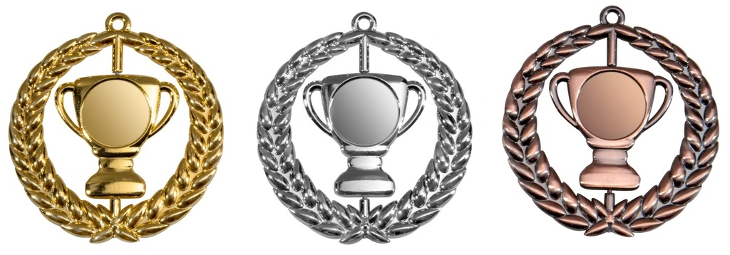 [STI9333s] Zamak-Medaille Ø85mm 9333, drehbar (silber)