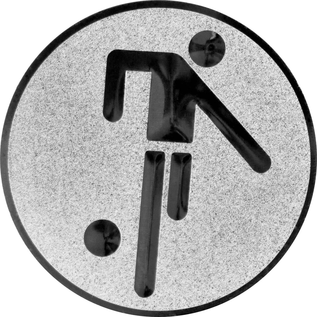 [STI-EMBLEME 25mm Fußball] Aluminium-Embleme "Fußball" für Medaillen und Pokale, Ø 25 bzw. 50mm (25 mm)