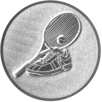 [STI-EMBLEME 25mm 3D Tennis] Aluminium-Embleme "3D Tennis" für Medaillen und Pokale, Ø 25 bzw. 50mm (25 mm)
