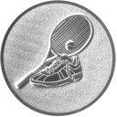 Aluminium-Embleme "3D Tennis" für Medaillen und Pokale, Ø 25 bzw. 50mm