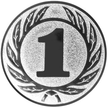 [STI-EMBLEME 25mm Zahlen-Jubiläum] Aluminium-Embleme "Zahlen/Jubiläum" für Medaillen und Pokale, Ø 25 bzw. 50mm (25 mm)