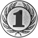 Aluminium-Embleme "Zahlen/Jubiläum" für Medaillen und Pokale, Ø 25 bzw. 50mm