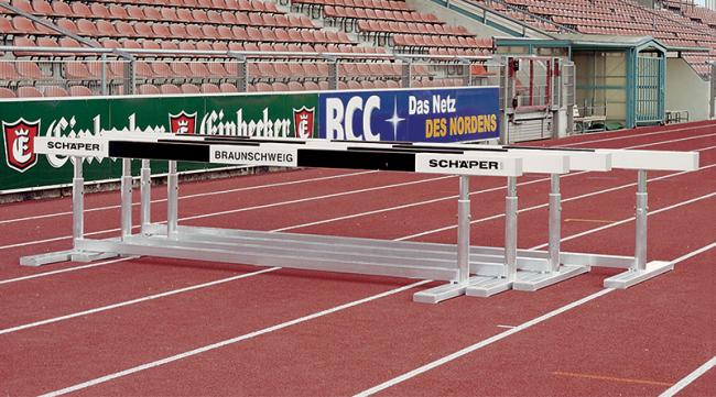 [SCH03WK1037] Hindernishürden Schäper Typ A, Set aus 4 Stück, mit World Athletics (IAAF)-Zertifikat