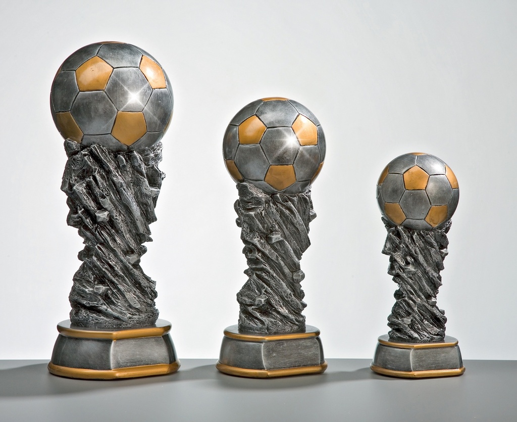 Resintrophäe Fussball 3er-Set