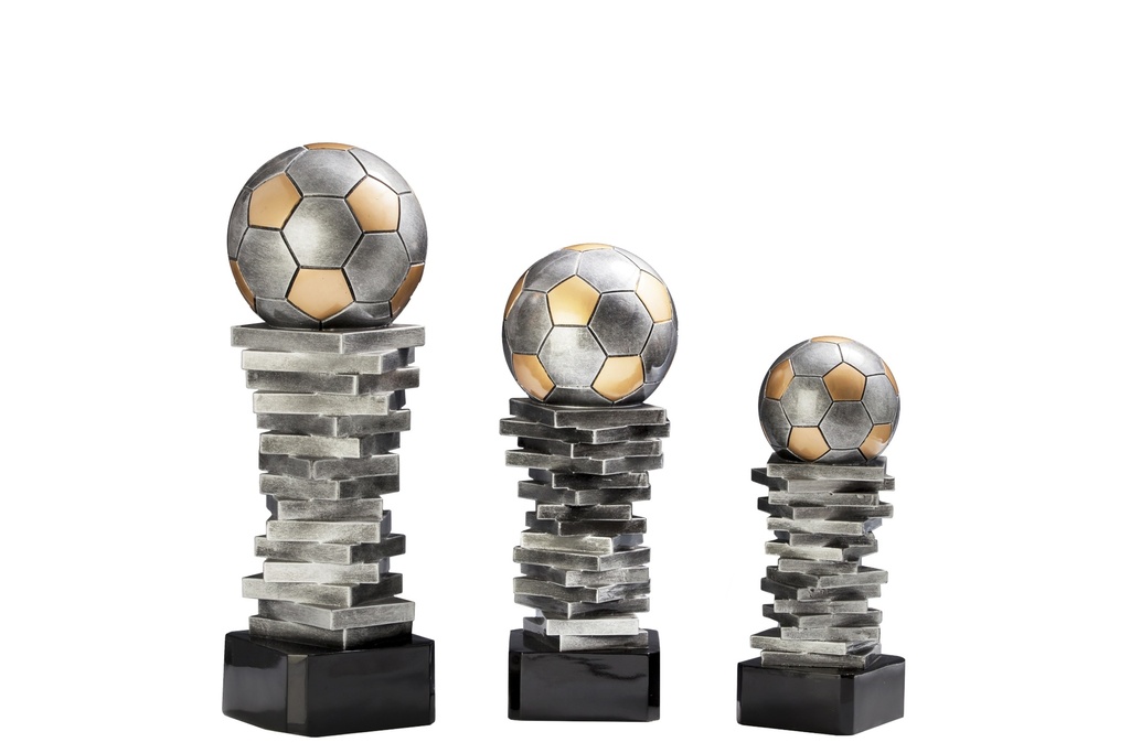 [STI39470] Resintrophäe Fussball 3er-Set