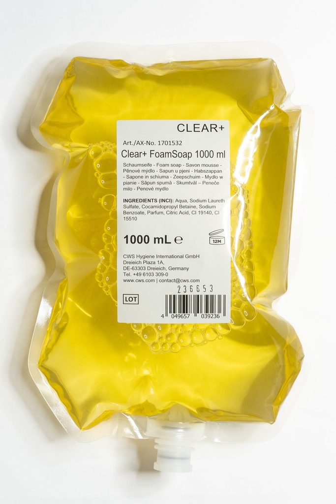 [CWS1701532] Clear+ Schaumseife 1000ml, 4er Pack