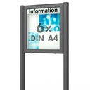 Outdoor-Schaukasten freistehend Planus 65 E, anthrazit