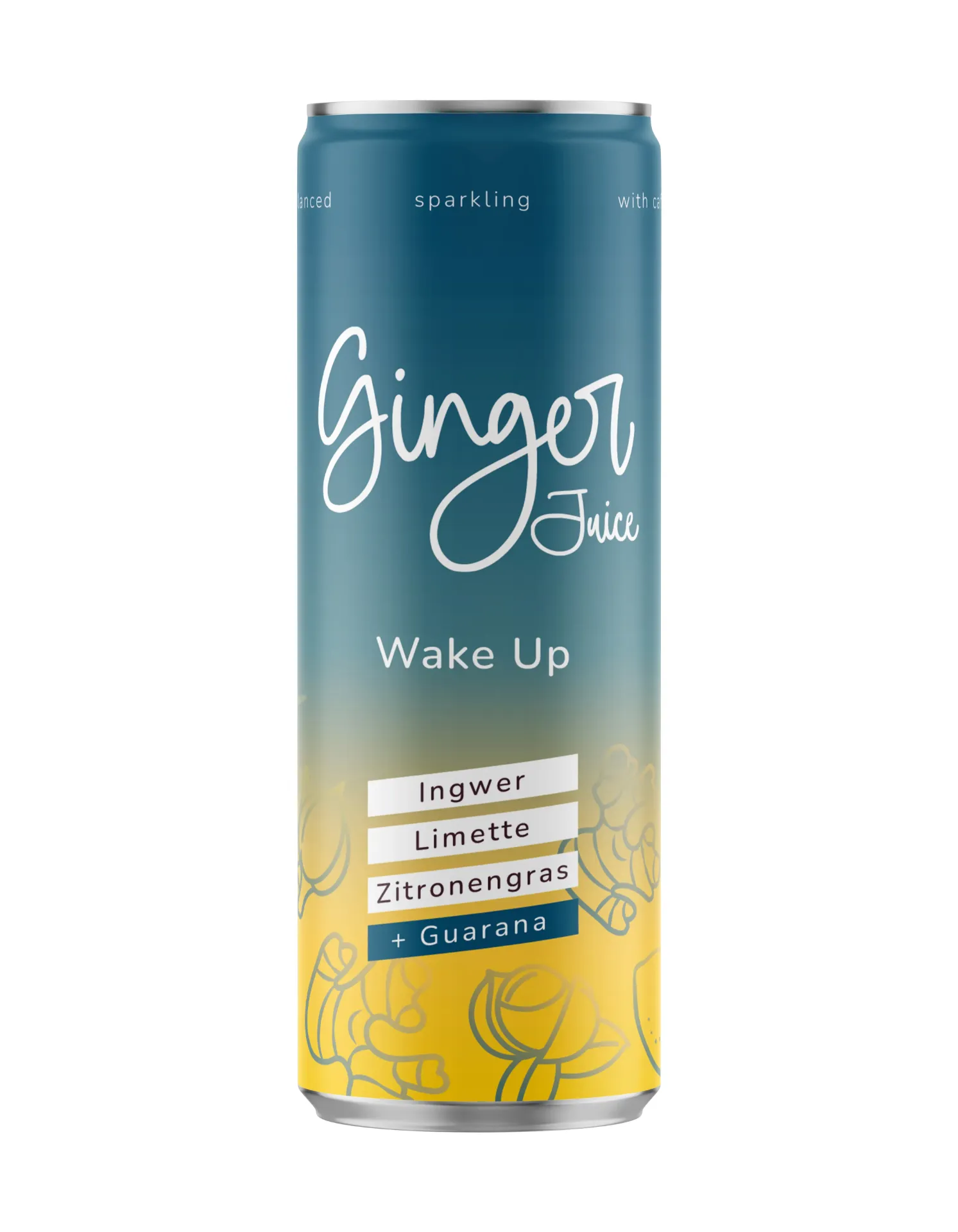 Ginger - veganes Erfrischungsgetränk 250ml Dose, 24er Tray